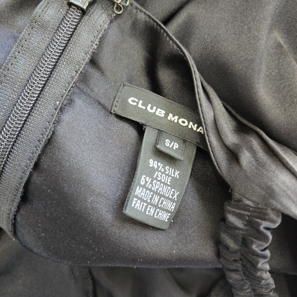 Club Monaco Black Silk Slip Top - Picture 5 of 7